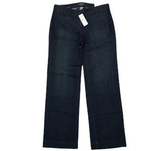 SALE Loft Trouser straight leg dark wash Jeans Sz 2P